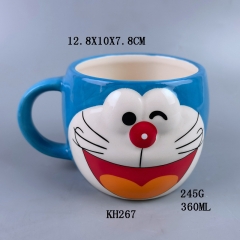 300ML Doraemon Cartoon Anime Ceramic Cup