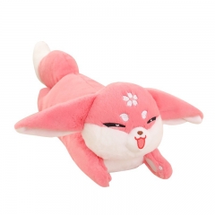 50cm Genshin Impact Yae Miko Pink Fox Plush Toy Cute Cartoon Game Stuffed Doll Children Gifts