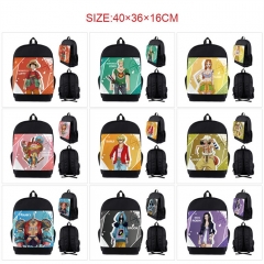 10 Styles One Piece Cartoon Nylon Canvas Anime Backpack Bag