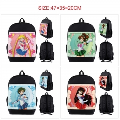 6 Styles Pretty Soldier Sailor Moon Cartoon Nylon Canvas Anime Backpack Bag