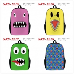 4 Styles Rainbow Friends Cartoon Nylon Canvas Anime Backpack Bag