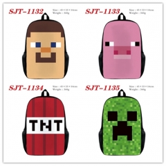 7 Styles Minecraft Cartoon Canvas Anime Backpack Bag