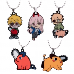 5 Styles Chainsaw Man Cosplay Game Pendant Alloy Anime Necklace
