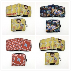 3 Styles ROBLOX Pu Purse Cosplay Colorful Anime Zipper Wallet