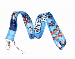 The Cat In The Cat Cartoon Long Style Lanyard Anime Phone Strap