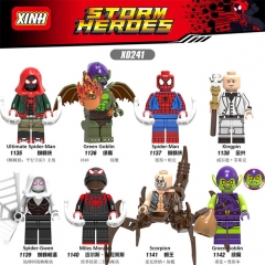 8 Styles Marvel Hero Spider Man Movie Anime Miniature Building Blocks