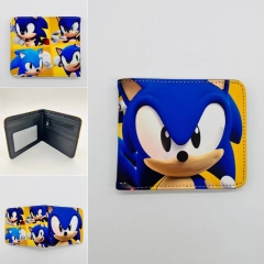 2 Styles Sonic The Hedgehog Cartoon Pattern Coin Purse Anime Wallet