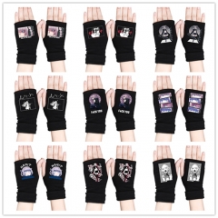 11 Styles CALL OF THE NIGHT Anime Half Finger Gloves Winter Gloves