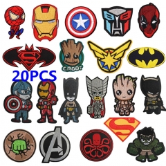 5 Styles SET Marvel Movie Character DIY Anime Cloth Patch