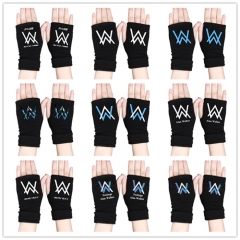 11 Styles Alan Walker Anime Half Finger Gloves Winter Gloves