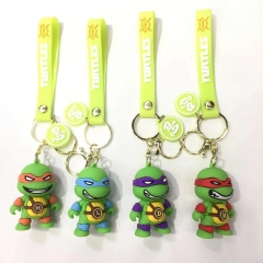 4 Styles Teenage Mutant Ninja Turtles Anime PVC Figure Keychain