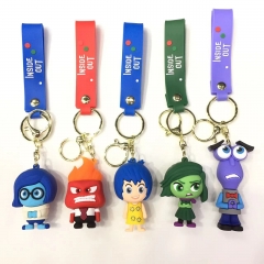 5 Styles Inside Out Anime PVC Figure Keychain