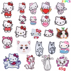2 Styles Set Sanrio Hello Kitty Cartoon Anime Cloth Patch