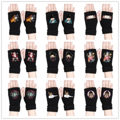 27 Styles Dragon Ball Z Anime Half Finger Gloves Winter Gloves