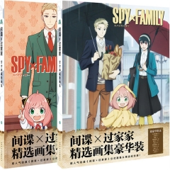 2 Styles Spy x Family Gift Anime Poster+Hand-Painted +Lomo Card+Sticker+Stand Plate+Postcard (Set)