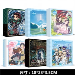 10 Styles Harry Potter/Conan/Jujutsu Kaisen/Genshin Impact/Arknights /Violet Evergarden Poster Postcard Standing Plate Stickers Anime Gift Box