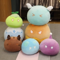 7 Styles 10cm Genshin Impact Slime Cosplay Prop Game Plush Toy Pandent Can Squeaky Hollow