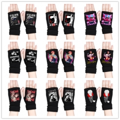 19 Styles Jujutsu Kaisen Anime Half Finger Gloves Winter Gloves
