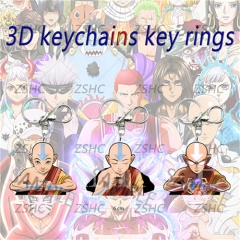 One Punch Man Cartoon Pattern 3D Motion Anime Keychain