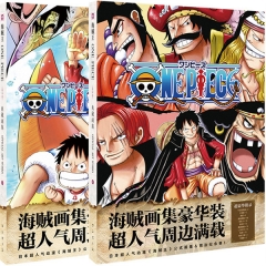 2 Styles One Piece Anime Poster+Hand-Painted +Lomo Card+Sticker+Stand Plate+Postcard (Set)