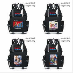 6 Styles Buddy Daddies Cartoon Anime Canvas Backpack Bag
