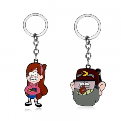 2 Styles Gravity Falls Cartoon Anime Alloy Keychain