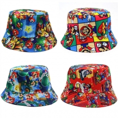 18 Styles Lilo & Stitch Super Mario Bro Cartoon Hat Cap Anime Fisherman's Hat