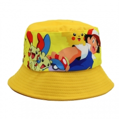 Pokemon Pikachu Cartoon Hat Cap Anime Fisherman's Hat
