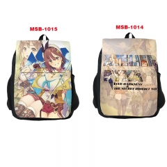 2 Styles Atelier Ryza：Ever Darkness&the Secret Hideout with Bonus Cartoon Pattern Anime Backpack Bag