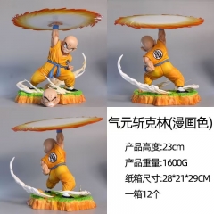 23cm Dragon Ball Z Kuririn Cartoon PVC Anime Figure Toy ( Double Head)