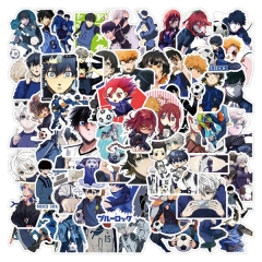 50PCS/SET Blue Bock Cartoon Collectible Waterproof Anime Luggage Stickers