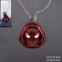 2 Styles Spider Man Alloy Anime Necklace/Keychain