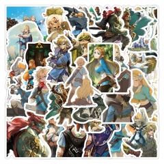 50PCS/SET The Legend Of Zelda Cartoon Decorative Collectible Waterproof Anime Luggage Stickers