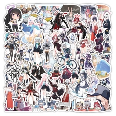 50PCS/SET Blue Archive Decorative Collectible Waterproof Anime Luggage Stickers