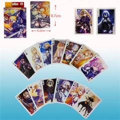 54PCS/SET Fate Stay Night Cartoon Cosplay Anime Poker