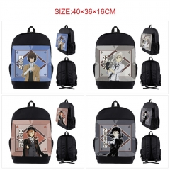 6 Styles Bungo Stray Dogs Cartoon Nylon Canvas Anime Backpack Bag