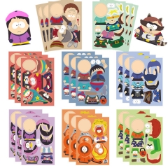8PCS/SET South Park Waterproof Anime PVC Luggage Stickers