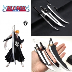 7 Styles Bleach Kurosaki Ichigo Cosplay Sword Decoration Alloy Anime Keychain