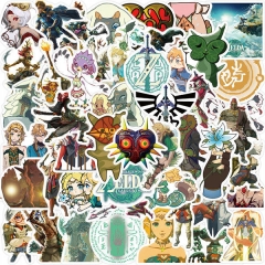 50PCS/SET The Legend Of Zelda Waterproof Anime PVC Luggage Stickers