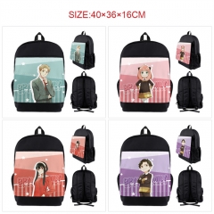 4 Styles SPY x FAMILY Cartoon Nylon Canvas Anime Backpack Bag