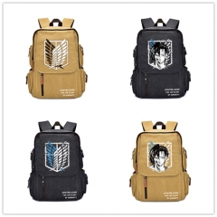 6 Styles Attack on Titan/Shingeki No Kyojin Cartoon Canvas School Bag for Student Anime Backpack Bag