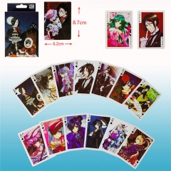 54PCS/SET Kuroshitsuji/Black Butler Cartoon Cosplay Anime Paper Poker