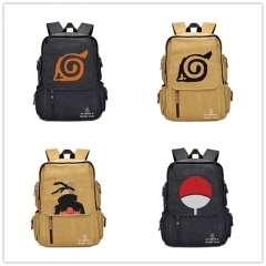 8 Styles Naruto Cartoon Canvas School Bag for Student Anime Backpack Bag