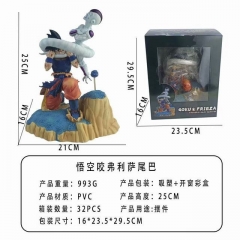 25CM Dragon Ball Z Son Goku VS Frieza Anime PVC Figure Model Toy