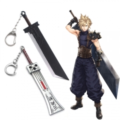 2 Styles Final Fantasy Cloud Strife Cosplay Movie Sword Pendant Decoration Alloy Anime Keychain