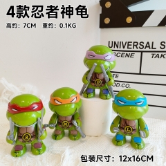 4CS/SET 7CM Teenage Mutant Ninja Turtles PVC Anime Figure