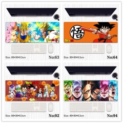 9 Styles (80*30*0.3CM) Dragon Ball Z Cartoon Anime Mouse Pad