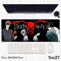 (80*30*0.3CM) Death Note Cartoon Anime Mouse Pad