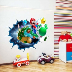 14 Styles Super Mario Bro Decorative Room Waterproof PVC Anime Sticker