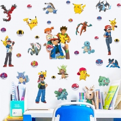 16 Styles Pokemon Pikachu Ash Ketchum Decorative Room Waterproof PVC Anime Sticker